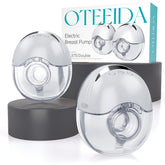 OTEEIDA Hands Free Breast Pump wearable setup for discreet pumping