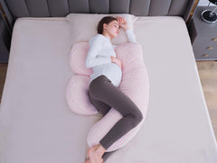 Oternal pregnancy pillow detachable cover demonstrates easy machine-wash care