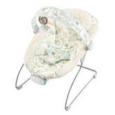 Otrolepota baby bouncer front view showing secure harness for newborns