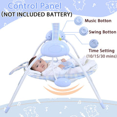 Otrolepota baby swing music control for soothing melodies