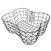 OtterPets bone-shaped metal dog toy basket, front view, stylish storage for toys.