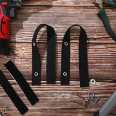 Oudain anti-tip strap on dresser securing furniture to wall for safety