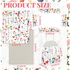 Oudain Spring Flower blanket provides soft warmth for cozy baby moments.