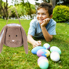Oufegm Egg hunting basket size supports 25-30 eggs for easy collection.