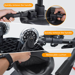 OUSEXI stroller board with two lighted wheels for easy visibility