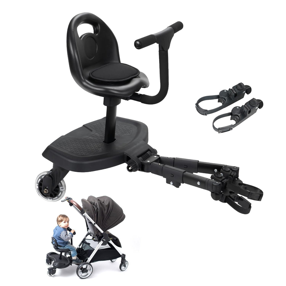 OUSEXI universal 2-in-1 stroller board seat for a comfortable ride