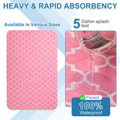 OUTCREATOR bed pad closeup showing waterproof barrier and absorbent core.
