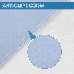 OUTCREATOR bed pad features non-slip dotted grip for secure positioning.