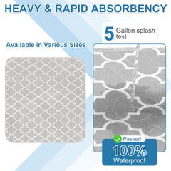 OUTCREATOR Bed Pad non-slip bottom keeps sheets in place for peaceful sleep
