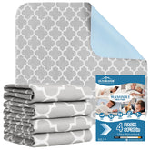 OUTCREATOR Washable Bed Pad top surface provides soft protection and all-night dryness