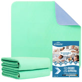 OUTCREATOR washable bed pad with anti-slip bottom keeps in place overnight.