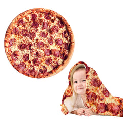 Outivity pizza blanket soft flannel provides cozy newborn comfort during naps