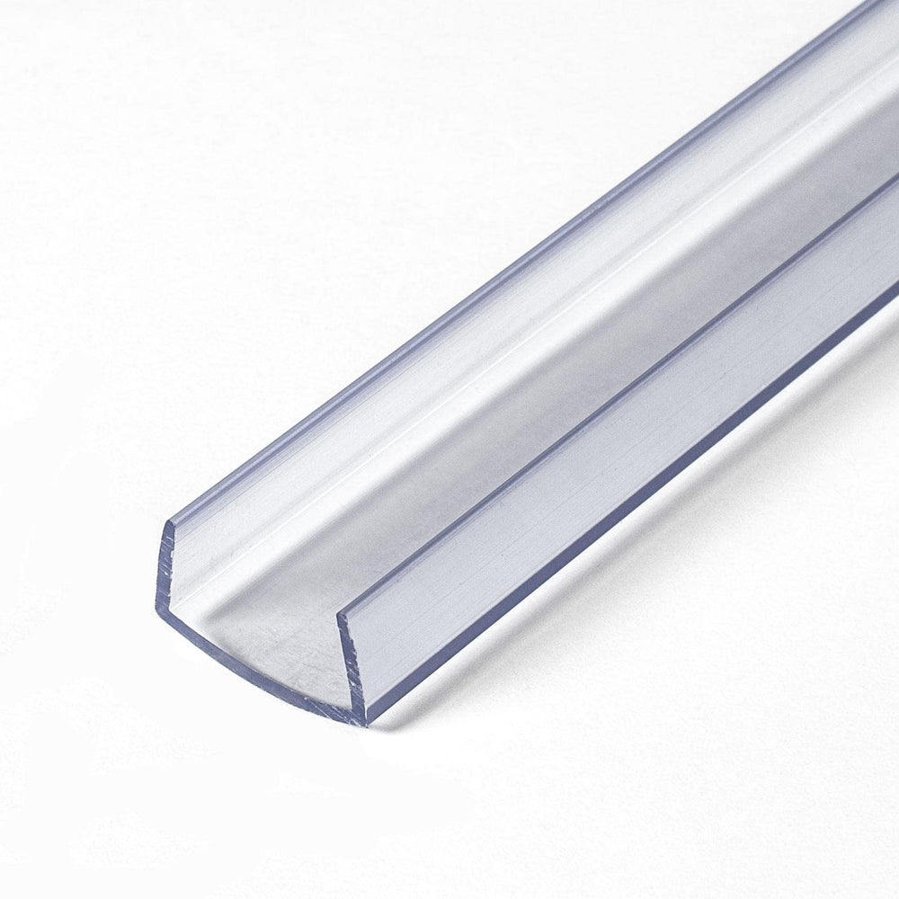 Outwater 341-Cl Clear 3-4in U-Channel with 36in length, edge protection for shelves.