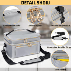 OUUTMEE bag side pocket view highlighting accessible storage for wipes and pads