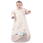 OuYun baby organic sleeping bag with roomy-space interior for comfy sleep