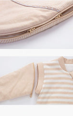 OuYun baby organic sleeping bag includes zipper-protective-cover for chewing safety