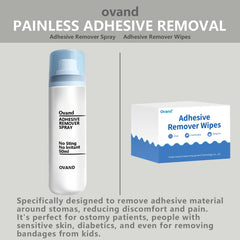 Ovand remover used for ostomy supplies and bandages without sting.