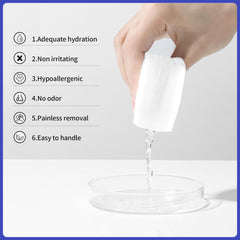 Ovand No-rinse formula wipe leaves skin clean without washing.