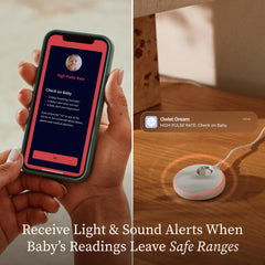 Owlet Dream App oxygen level display with baby sleep data for calmer nights.