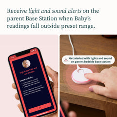 Owlet Dream Duo Gen 2 base station with alert lights and sounds