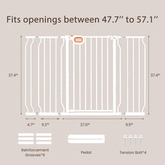 owlie gate with auto-close keeps the door secure after passing through.