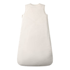 Owlivia Sleep Sack brown bear back view shows secure, snug wear