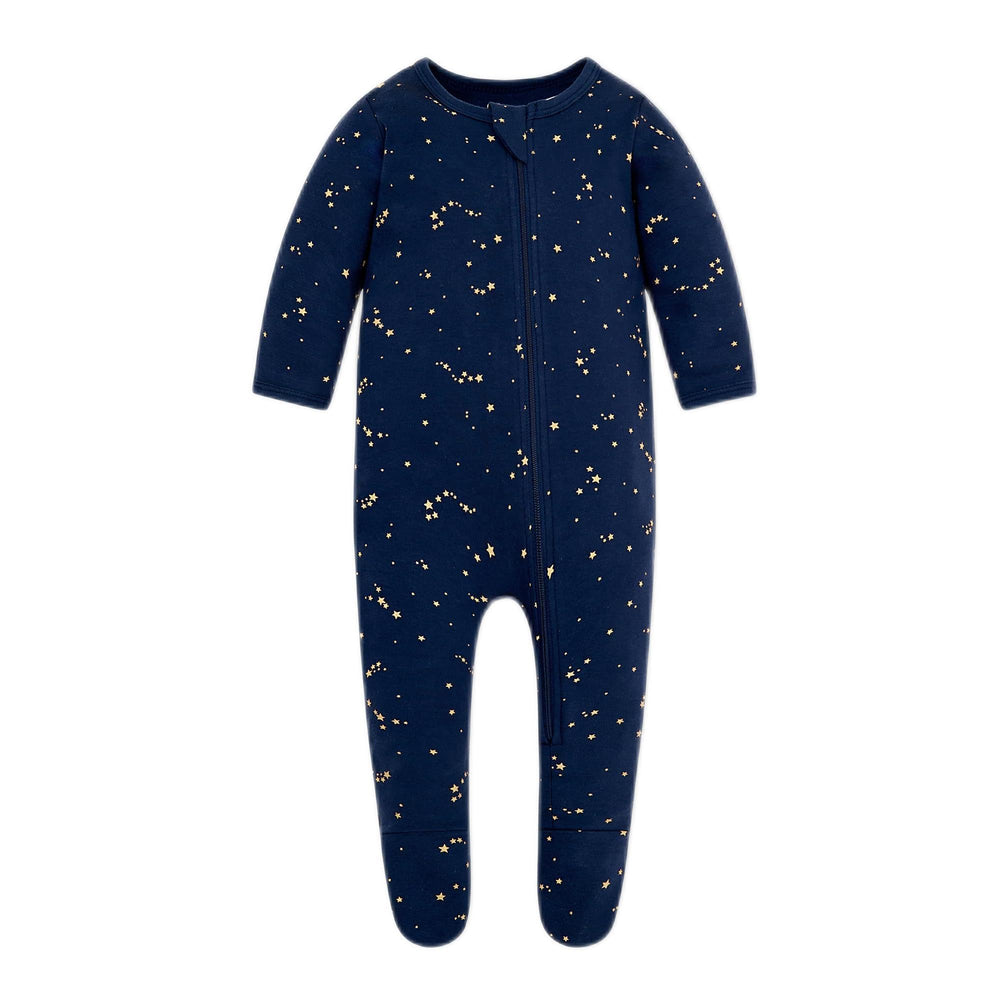 Owlivia organic cotton pajamas with zip-front for quick night-time changes
