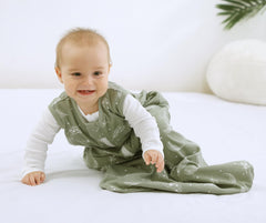 Owlivia sleep sack inner zip guard protects baby's skin during changes.