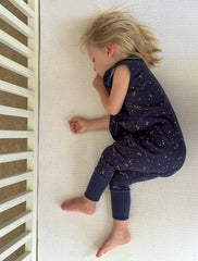 Owlivia Starry Sky 90cm sleeping bag with feet enables safe crawling