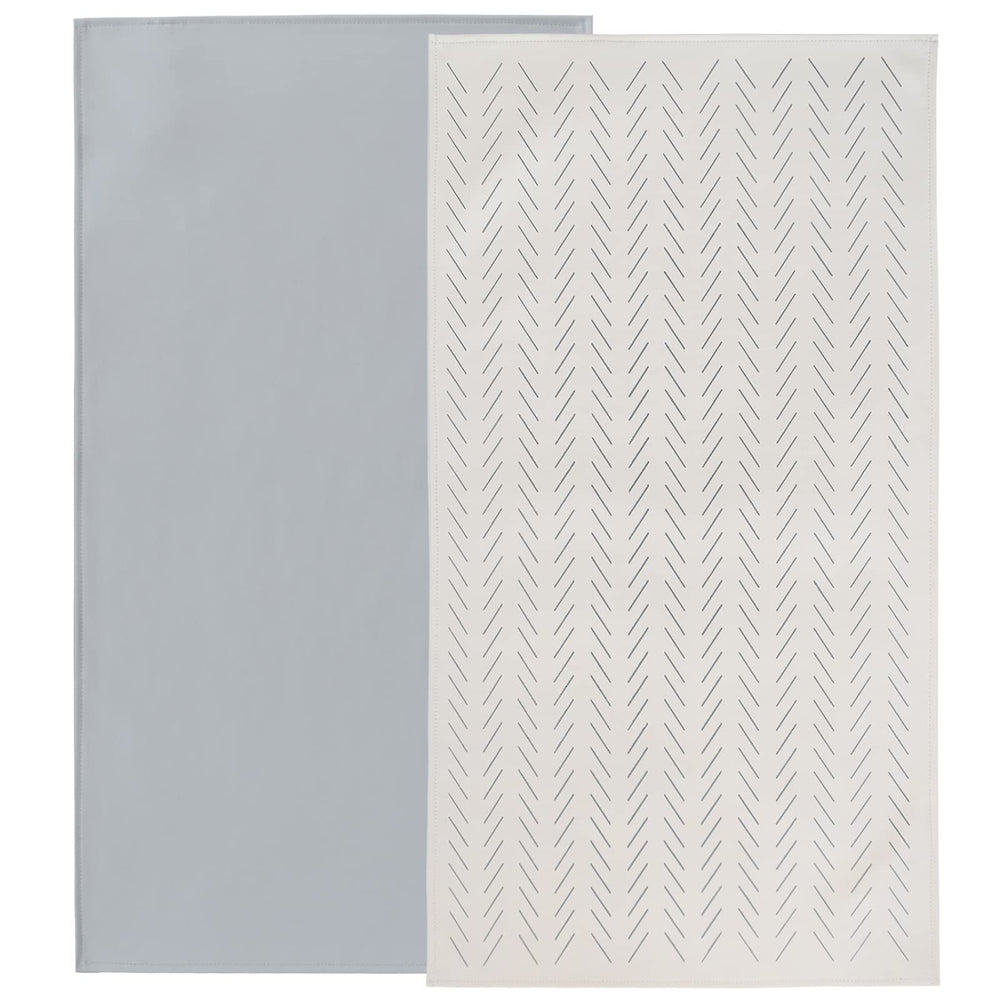 Owlowla baby diaper changing pad in gray herringbone for gentle diaper changes