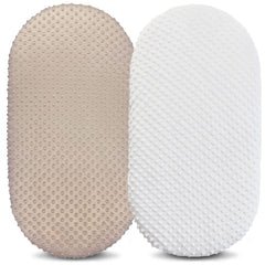 Owlowla bassinet sheet in ultra-soft minky fabric for gentle, cozy sleep.