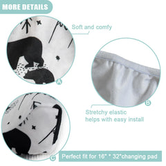 Owlowla cover uses an elastic bottom band to stay securely in place.
