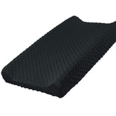 Owlowla changing pad cover in soft minky dots for gentle diaper changes.