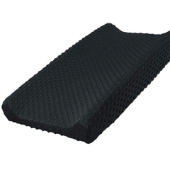 Owlowla changing pad cover in soft minky dots for gentle diaper changes.