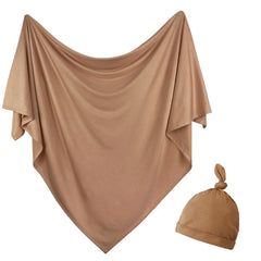 OWLOWLA copper swaddle blanket 32x32 for newborn comfort and coverage