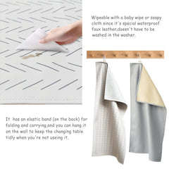 Owlowla foldable changing pad compact storage for easy carrying