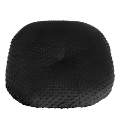 OWLOWLA newborn lounger cover in true black with soft minky fabric.