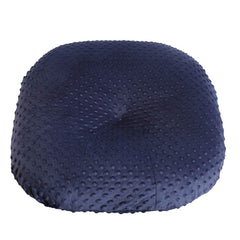 OWLOWLA navy minky newborn lounger cover with ultra-soft fabric.
