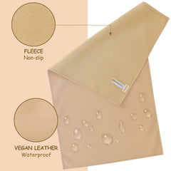 Owlowla portable changing pad folded for compact travel and quick storage.