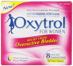 Oxytrol for Women patch on skin shows discreet, flexible coverage for daily OAB support.