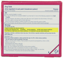 Oxytrol for Women thin, discreet patch blends under clothing for everyday wear.