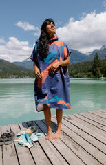 PackTowl hooded poncho provides privacy when changing in outdoor settings