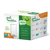 Pail Buddies diaper pail refills pack fits Dekor Classic for easy odor control.
