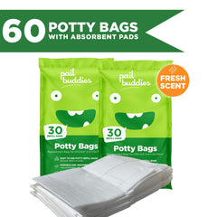 Pail Buddies leak-proof liner close-up highlights absorbent pad.