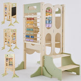 Paisure foldable toddler tower folding design saves space and simplifies setup.