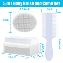 PAKENYESHA sponge brush for thorough but gentle cradle cap cleaning