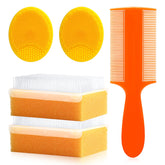 Pakenyesha cradle cap brush with soft bristles for gentle scalp cleansing.