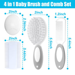 PAKENYESHA round-teeth comb for delicate detangling on newborns.