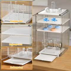 Palksky multi-functional organizer stores bottles, caps, nipples, pacifiers, and cups