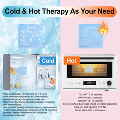 Non-toxic gel ice pack emphasizing safe cooling for delicate skin